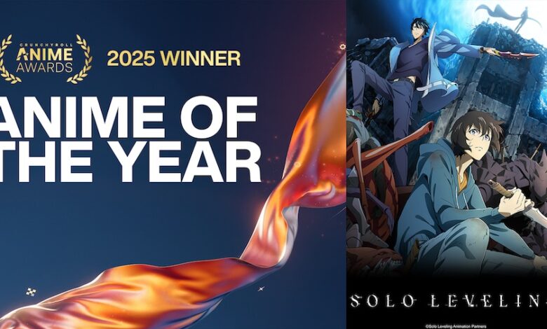 Solo Leveling يحصد لقب أنمي العام ويهيمن على جوائز Crunchyroll 2025