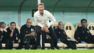 رينارد في مباراة سابقة مع المنتخب السعودي