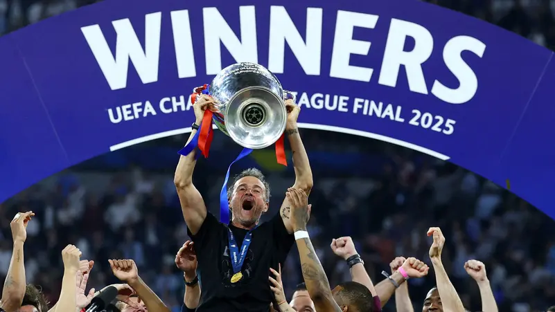 لويس إنريكي قاد سان جيرمان للفوز بدوري أبطال أوروبا