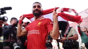 محمد صلاح نجم ليفربول الإنجليزي.