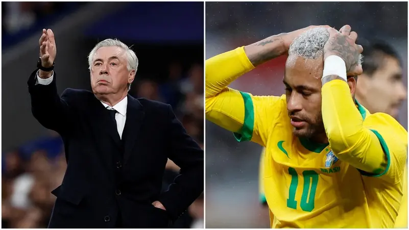 نيمار عاد إلى الملاعب بعد تعافيه من الإصابة، بينما تولى أنشيلوتي تدريب البرازيل