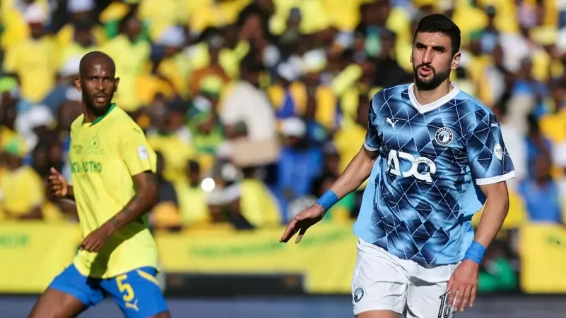وليد الكرتي لاعب بيراميدز سجل هدف التعادل أمام صن داونز